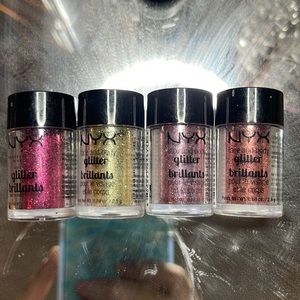 NYX Glitter eyeshadows